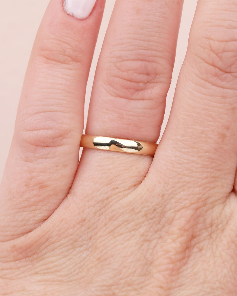 14k Gold 3mm Comfort Fit Women's Wedding Band