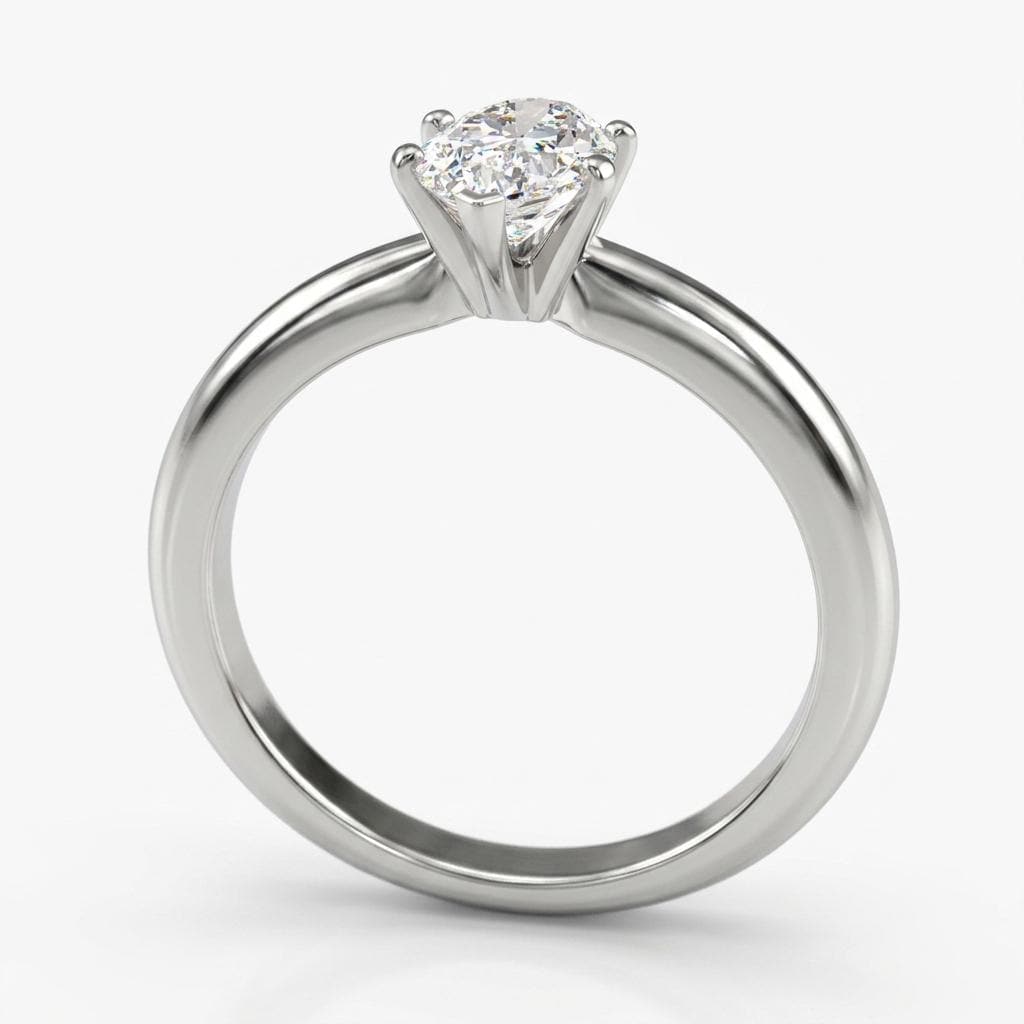 Marquise Moissanite Classic Solitaire Engagement Ring | 14k White Gold Promise Ring | Anniversary Gift for Women image #3