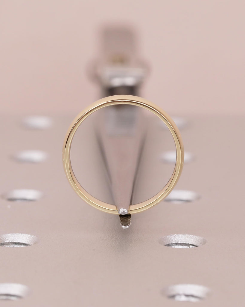 14k Gold 3mm Comfort Fit Women's Wedding Band, Stackable Rings image #5