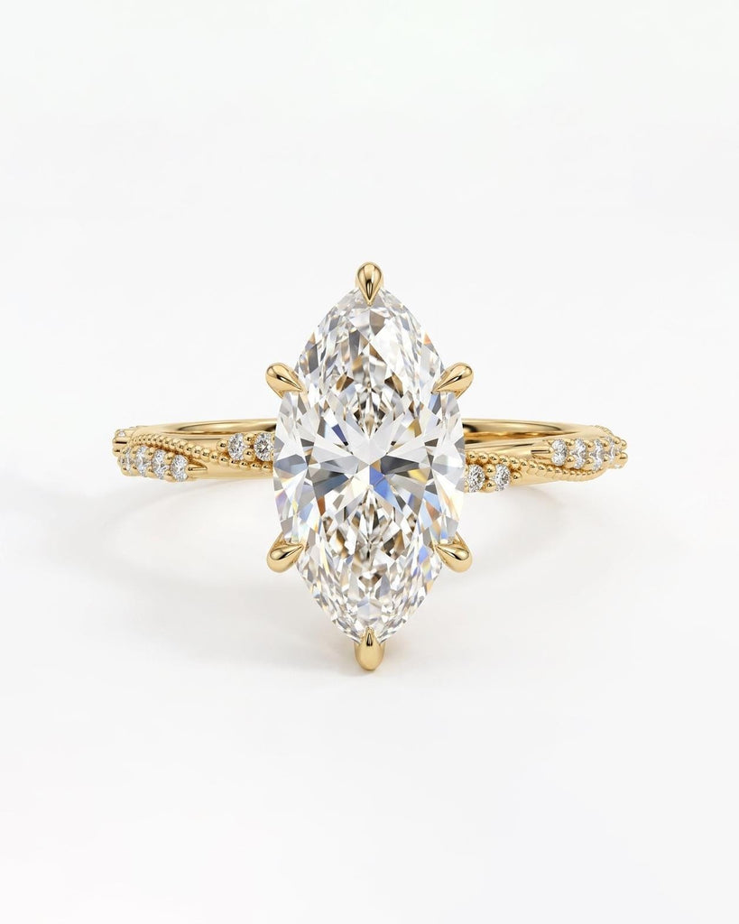 Moissanite Marquise Ring
