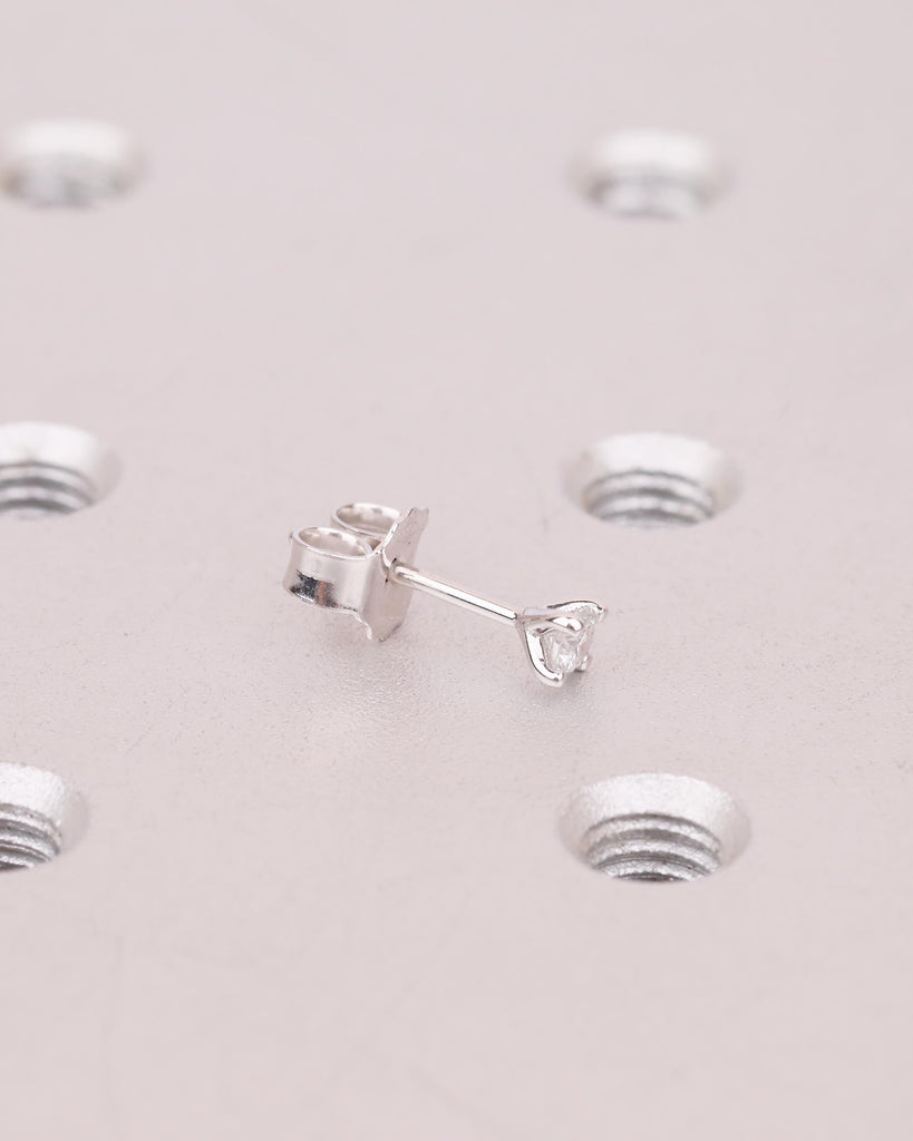 14k Solid Gold Stud Earrings, Lab Grown Diamond Earrings for Women, Bridesmaid Jewelry image #14