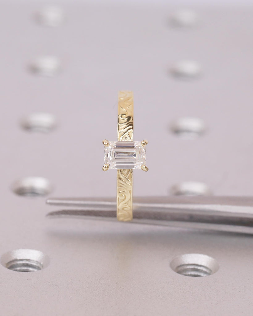Emerald Cut Engagement Ring