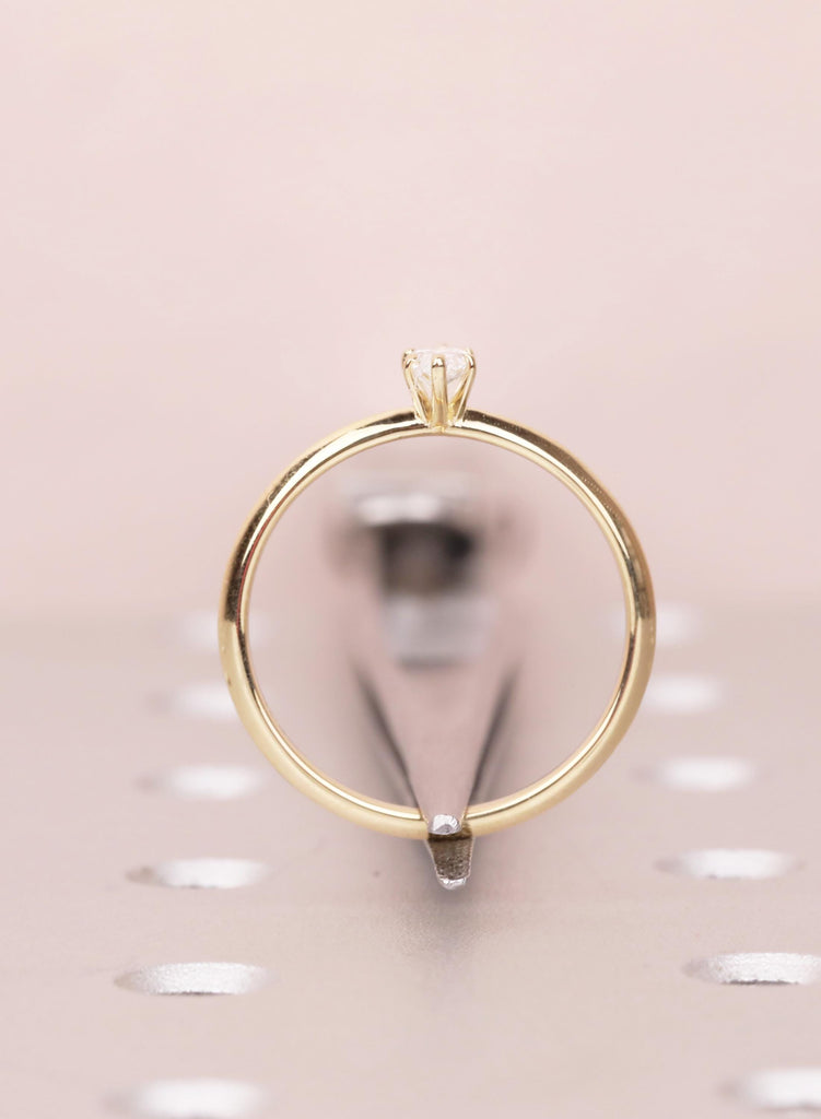 Solitaire Four Prong Setting VVS Marquise cut 0.5-4CT Moissanite Solid Gold Ring 14K 18K Gold or Platinum image #10