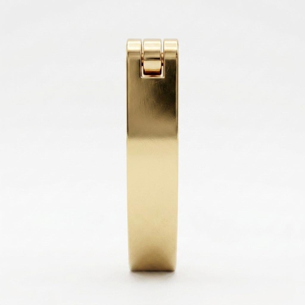 Plain Belly Button Clicker - Dainty Minimalist Simple Style Navel Ring Piercing Jewelry 14K Gold image #3