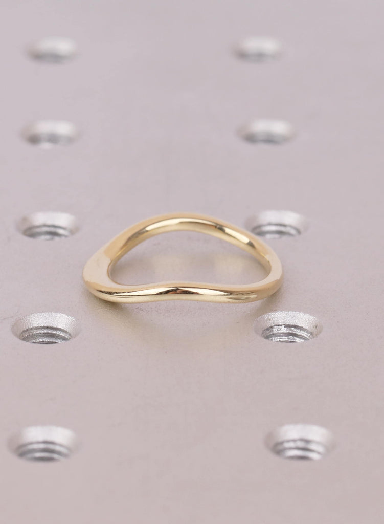 14K/18K Solid Gold Dainty Stackable Ring: Minimalist Wedding Ring for Women, Thin Wedding Band Stacking Ring image #7