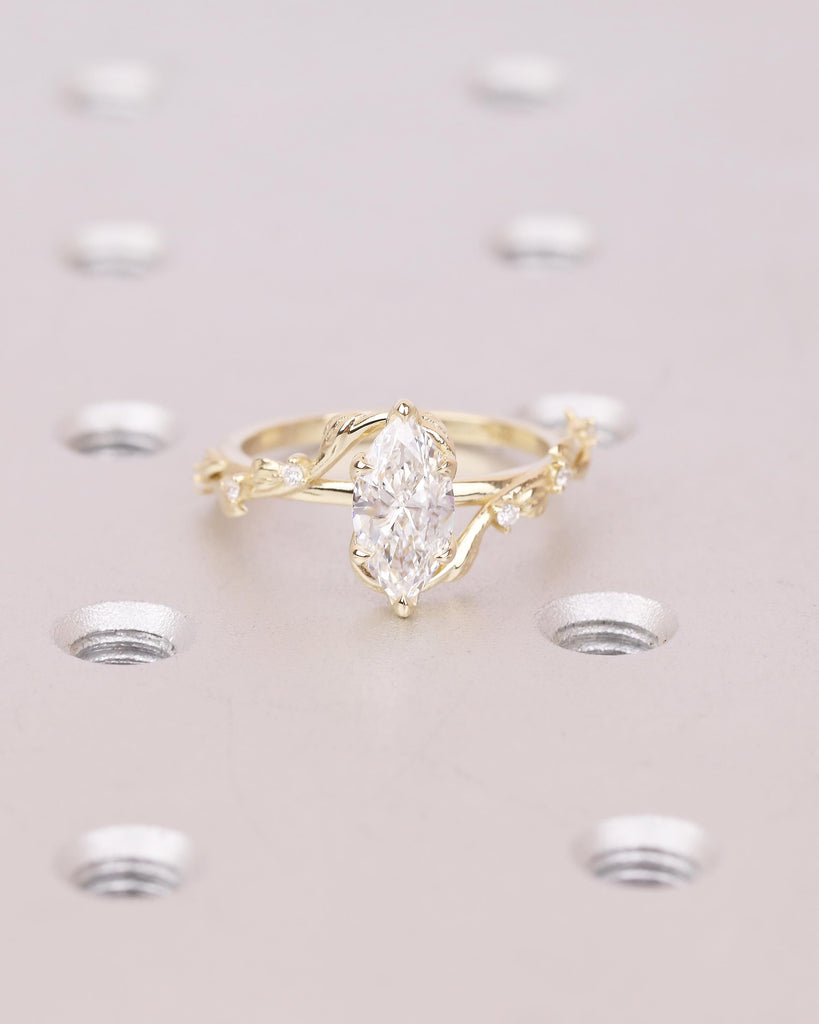 Marquise Lab Grown Diamond Engagement Ring