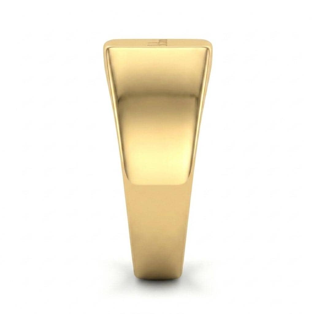 Custom Name Ring, Solid Gold Engraved Handwriting Ring, Initial Ring, Unisex Ring image #6