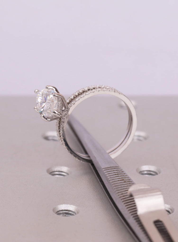 Marquise Cut Moissanite Bridal Set, Wedding Engagement Ring Set, 14K 18K Gold Jewelry image #7