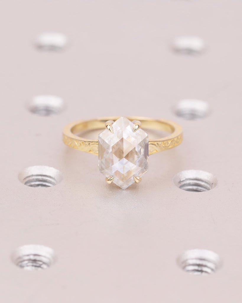 Vintage Filigree Solitaire Ring