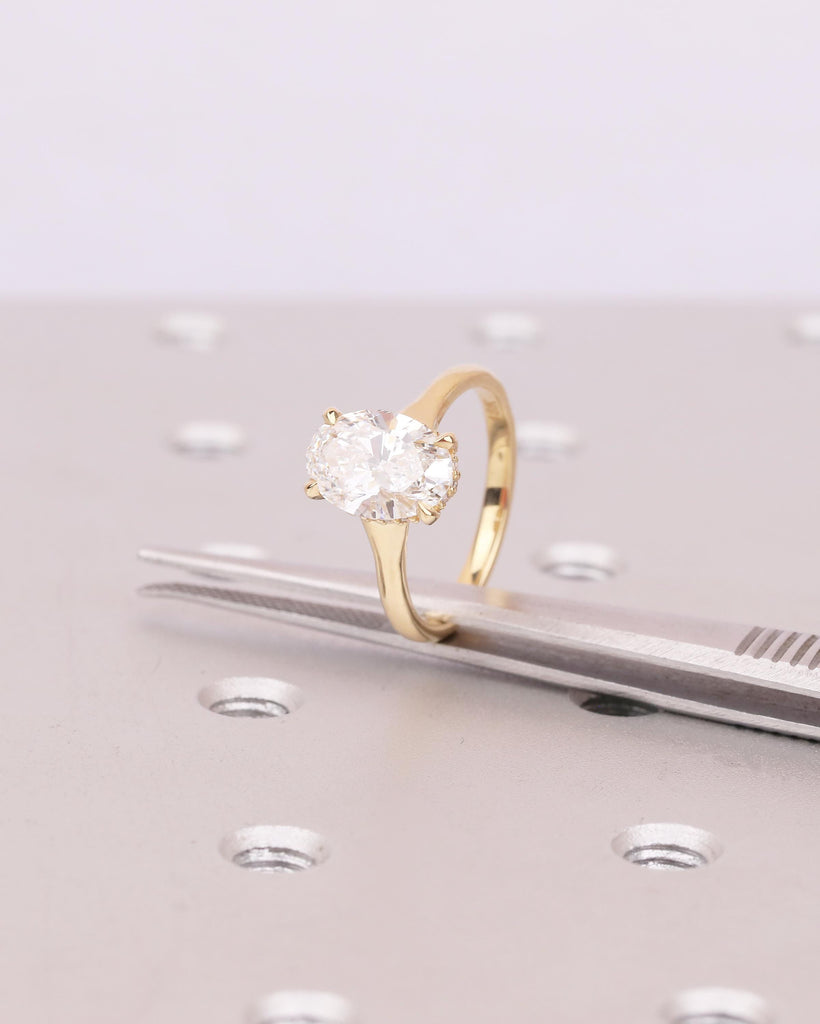 Oval IGI Certified Lab Diamond Ring