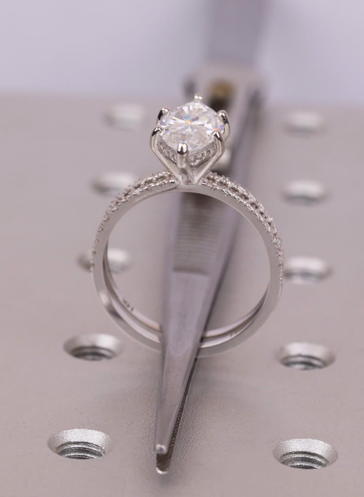 2Pcs Moissanite Bridal Ring Set Marquise Engagement Ring 14k/18K Gold Platinum Moissanite Matching Band Wedding Jewelry Set Gift For Her image #11