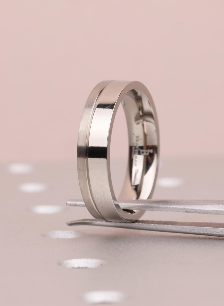 Titanium Ring, 5mm Brushed Titanium Band, Titanium Wedding Band, Men's Wedding Ring, Men's Ring, Titanium Wedding Ring, His and Hers Ring