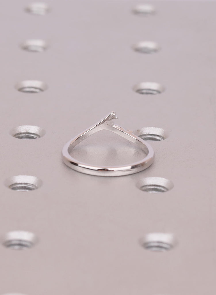 14K Gold Curved Wedding Band, Diamond Contour Stacking Ring, Nature Inspired Moissanite Matching Band, Delicate Promise Jewelry image #6