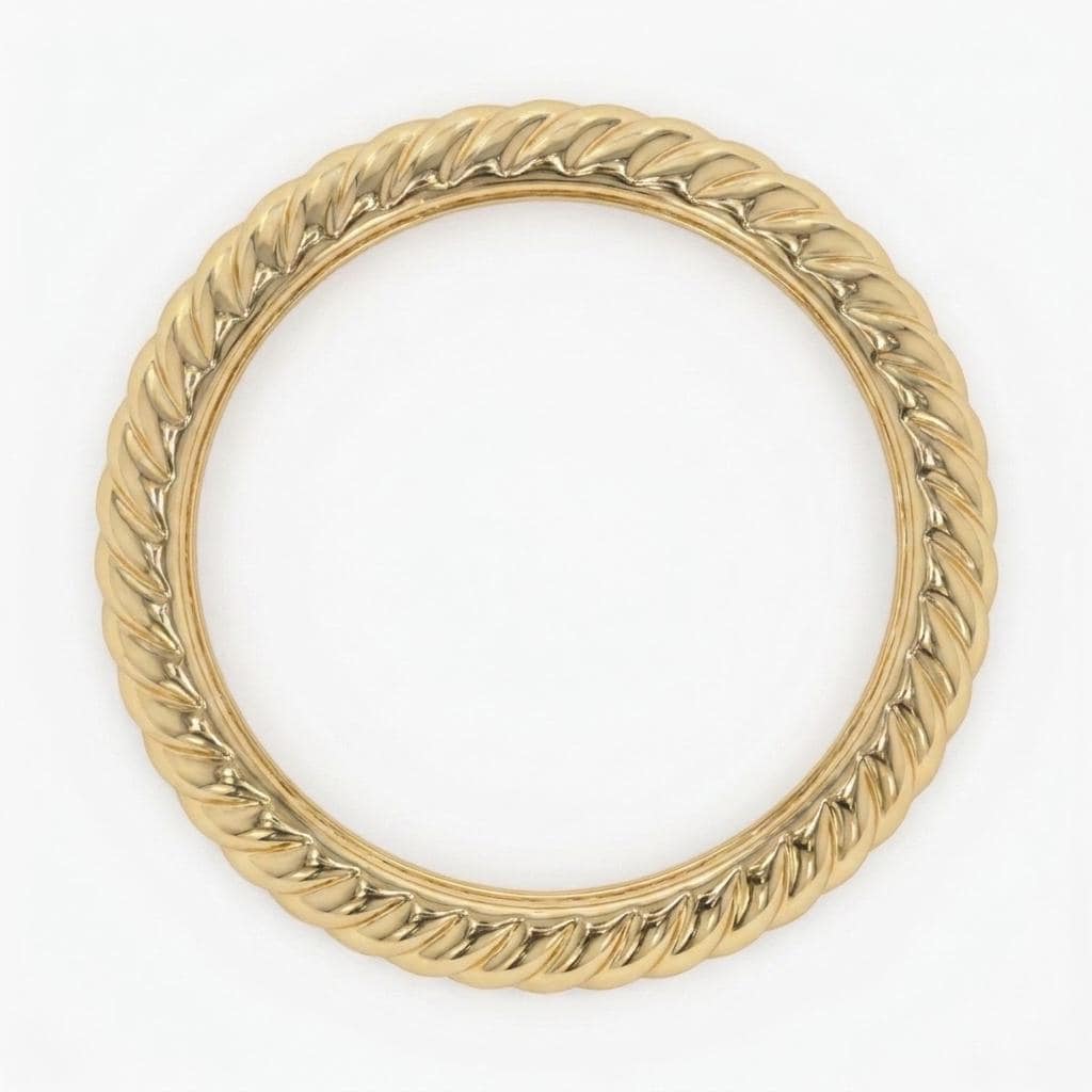 Thick Gold Croissant Ring | Twisted Statement Ring | Bold Textured Gold Band | Minimalist Jewelry | Trendy Chunky Ring Gift image #7