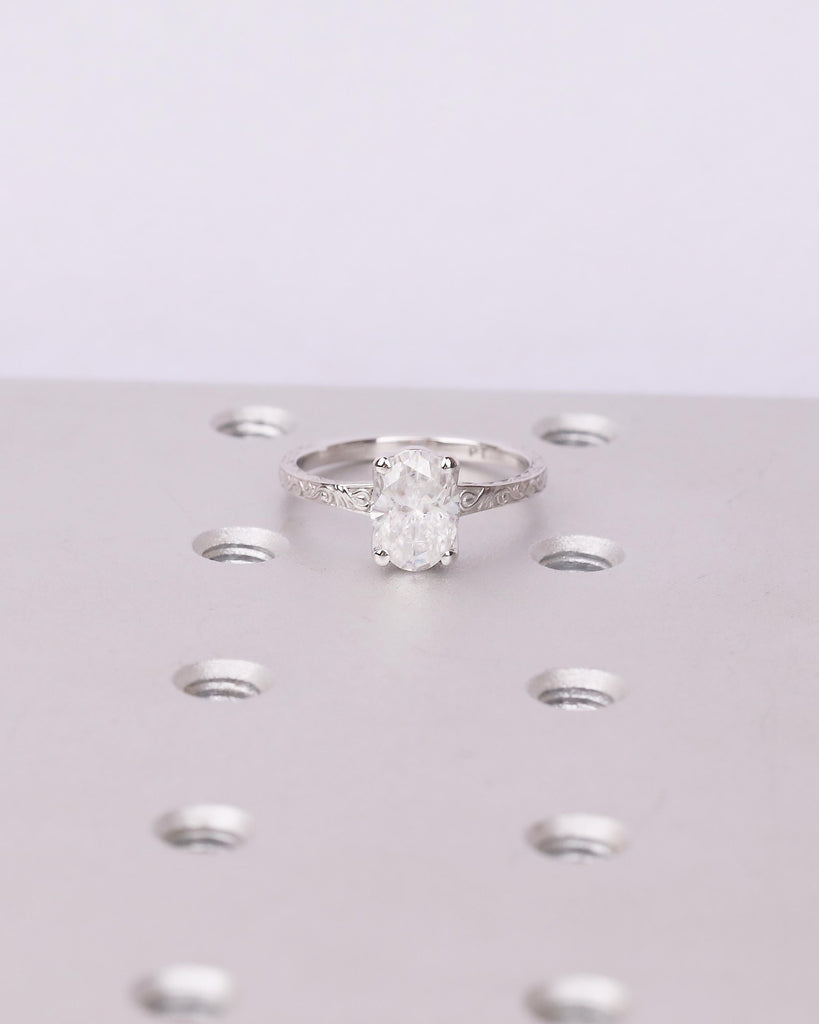 Oval Lab Grown Diamond Ring