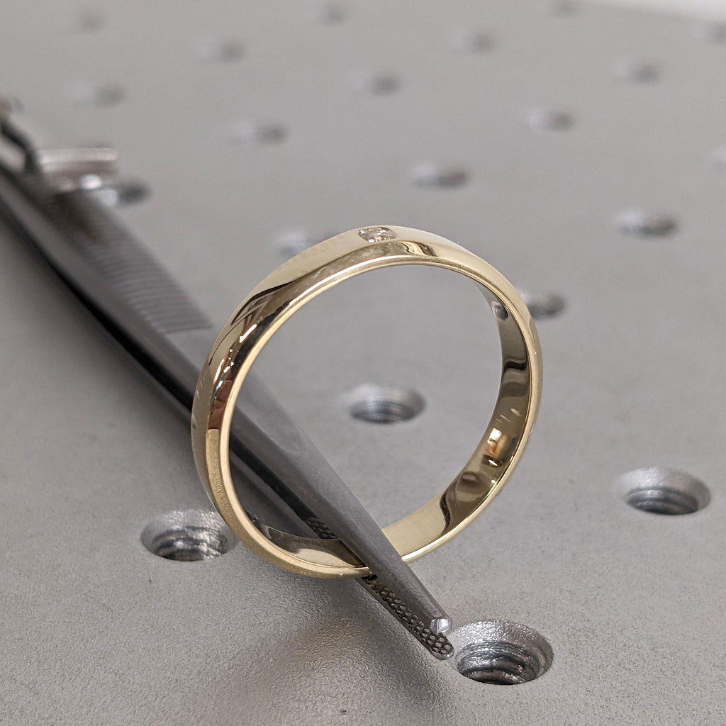 Lab Grown Diamond Mens Engagement Ring | Solid Gold or Platinum His Wedding Band | Anniversary Gift for Him image #6