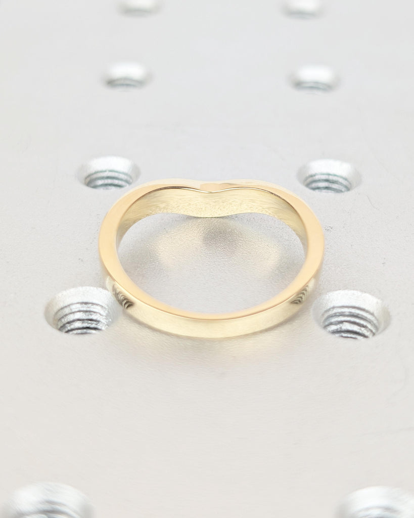 Vintage Style Matching Rings for Women, Art Deco 18k/14k Solid Gold Wedding Band, Milgrain Personalized Handmade Jewelry, Filigree Band image #5
