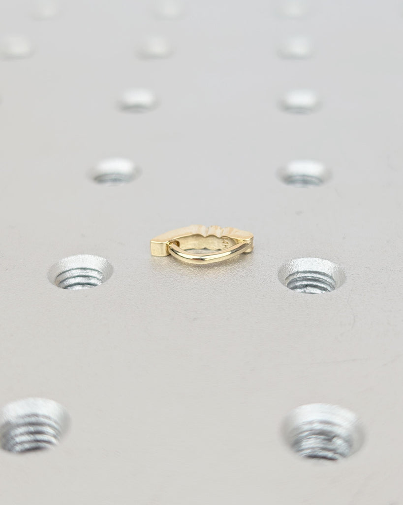 Dainty 14k Yellow Gold Hypoallergenic Navel Ring for Women, Moissanite, Natural Diamond Petite Belly Ring, Personalized Belly Button Jewelry image #7