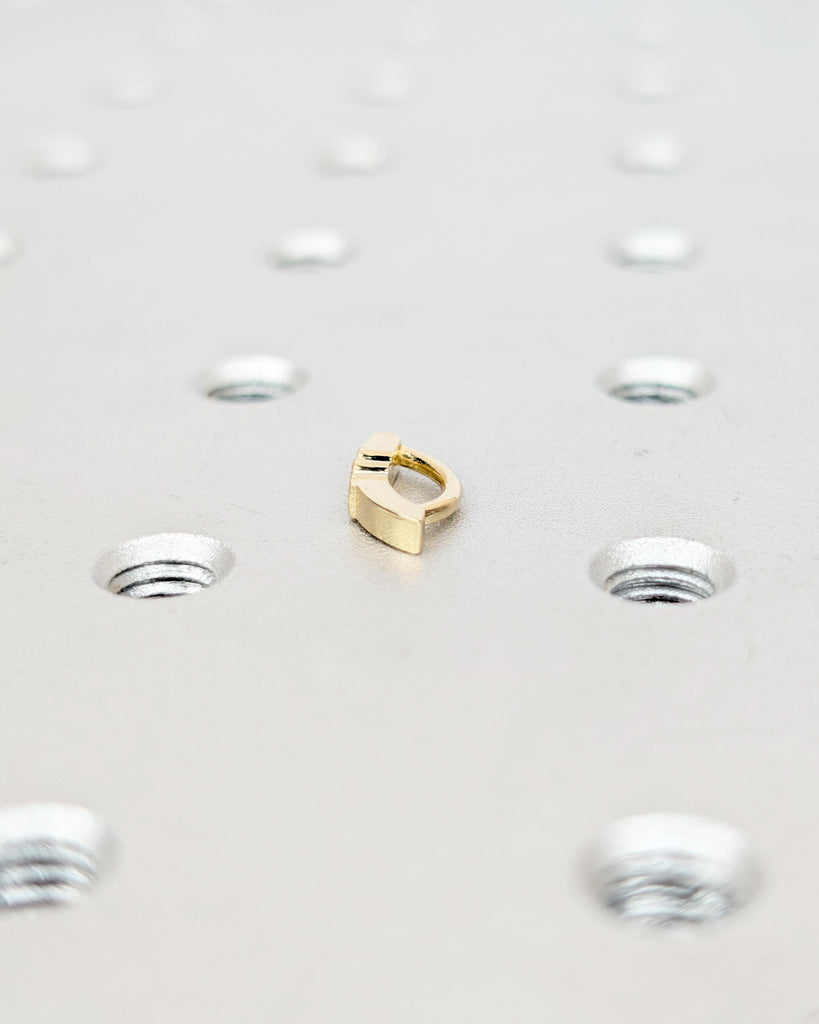 Dainty 14k Yellow Gold Hypoallergenic Navel Ring for Women, Moissanite, Natural Diamond Petite Belly Ring, Personalized Belly Button Jewelry image #5