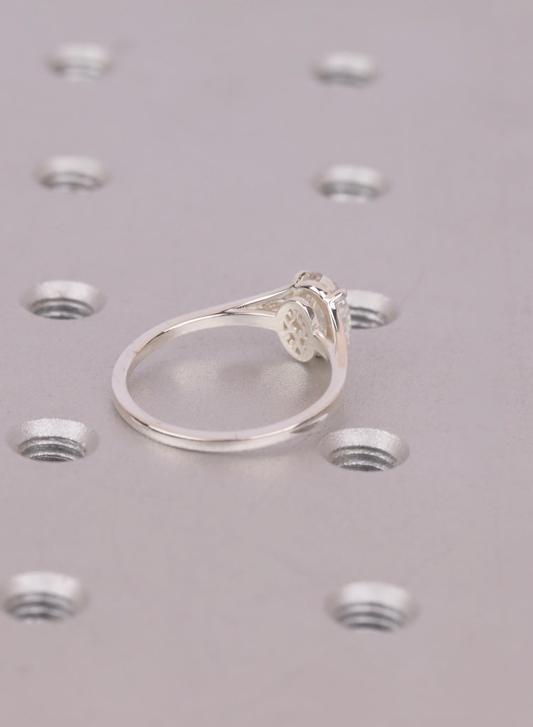 Oval Cut Moissanite Engagement Ring, Silver Heirloom Victorian Filigree Band, Antique Proposal Ring, 925 Silver Ring For Women, Wedding Ring image #6