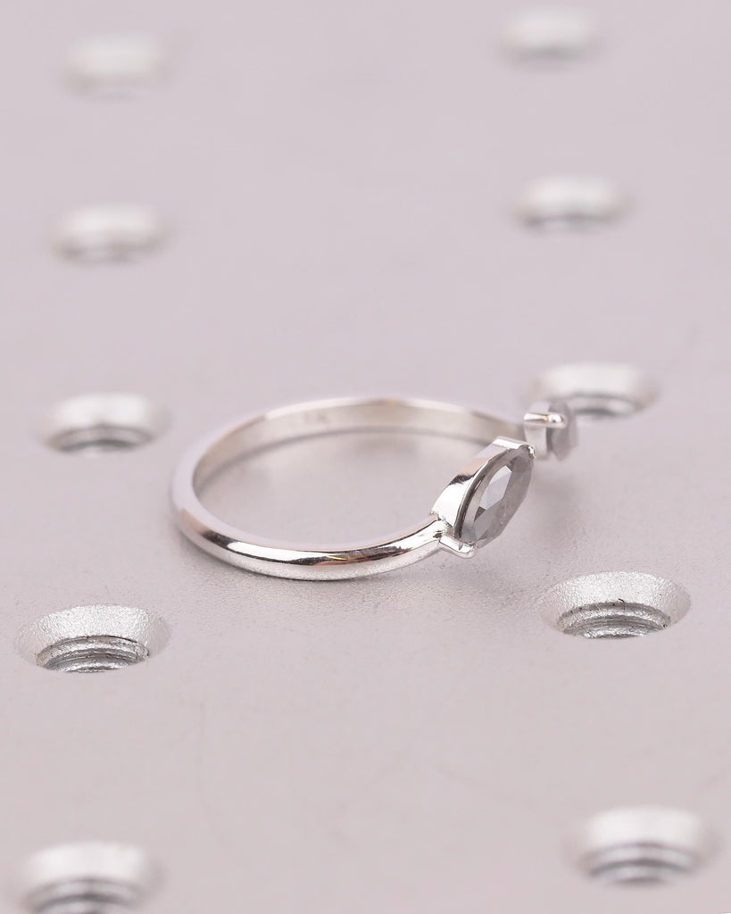 18k Solid Gold Wedding Band Women, Diamond Matching Rings, Open Cuff Ring image #10