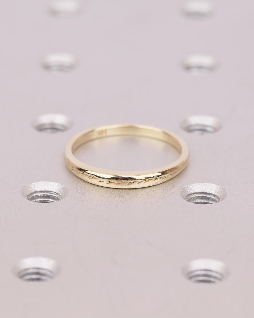 Minimalist 14K Solid Gold Olive Leaf Ring, Nature Inspired Matching Rings for Women, Dainty Wedding Band, Floral Jewelry, Anniversary Gift image #13