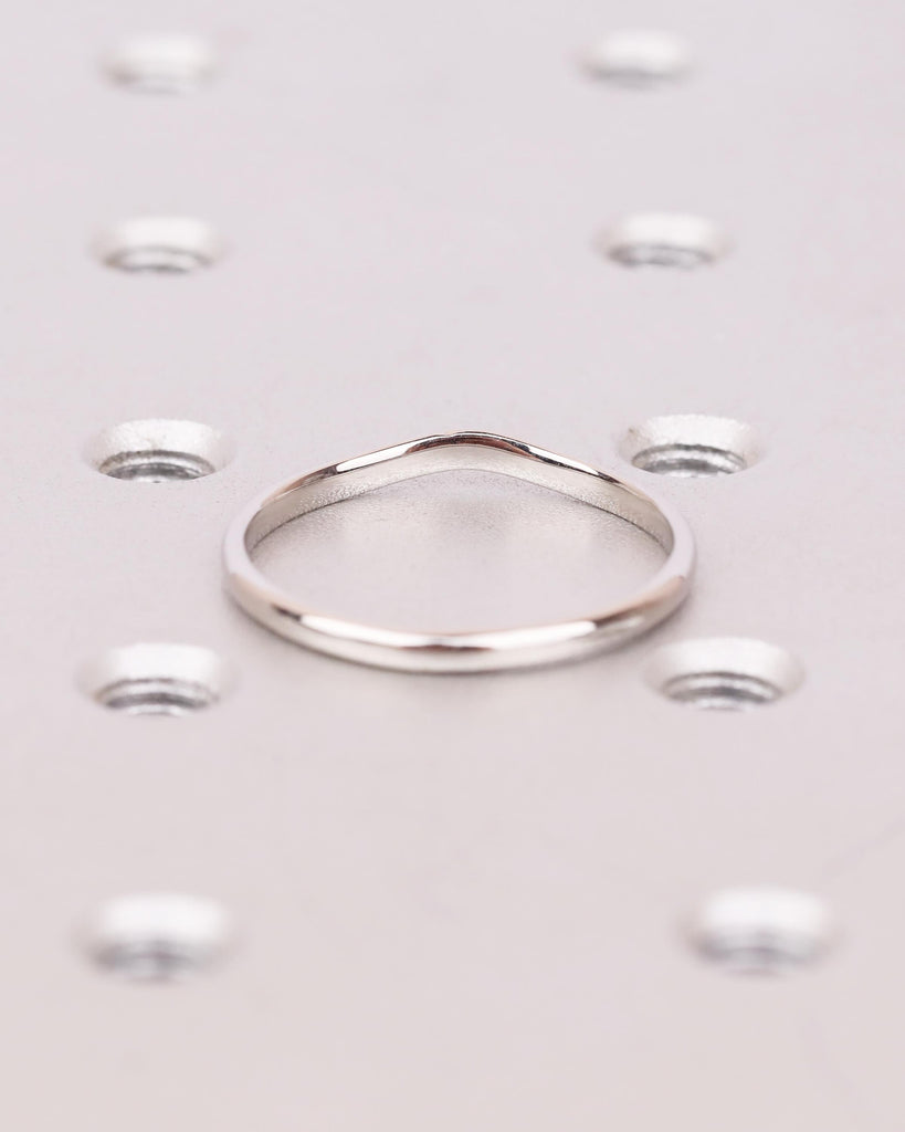 Nine Stone Diamond Band in Solid 14K Gold or Platinum, Wedding Jewelry image #7