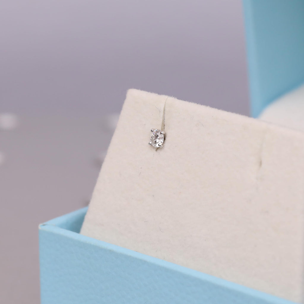 14k/18k Gold Round Moissanite Women Earrings | Everyday Petite Studs | Push Back Wedding Earrings Jewelry image #17