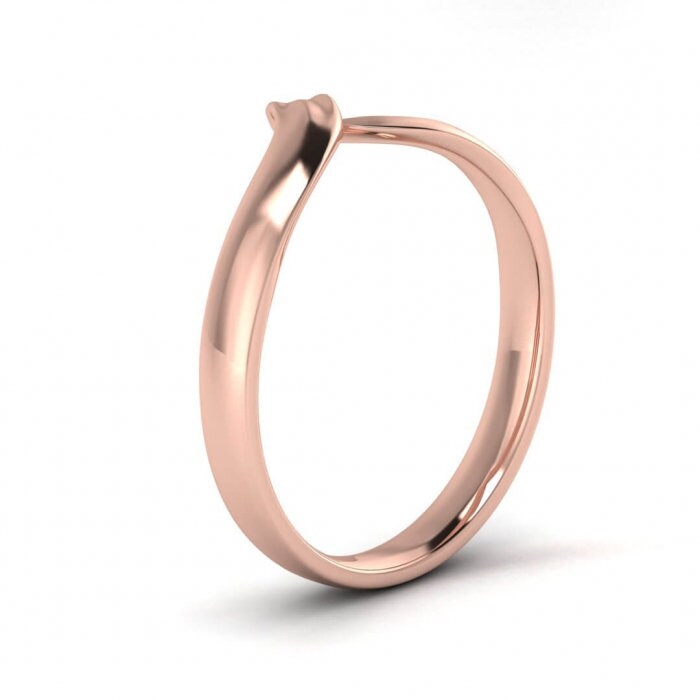 14k rose gold twisted ring, Twisted ring, 14K Rose Gold, Wedding Band