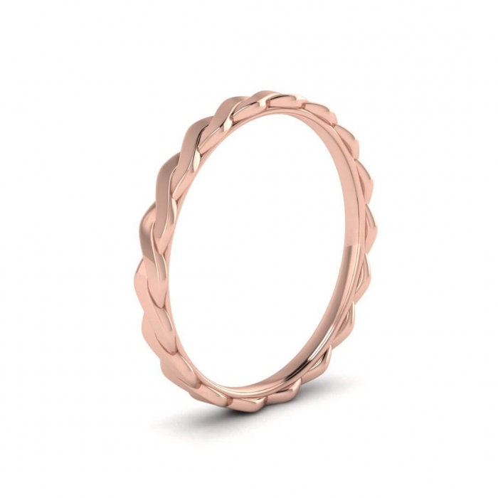 Infinity Ring Twisted Gold Band, Twisted Gold Ring , Twist Ring infinite loop ring, Infinity loop, Promise ring, Delicate, 14K Rose Gold