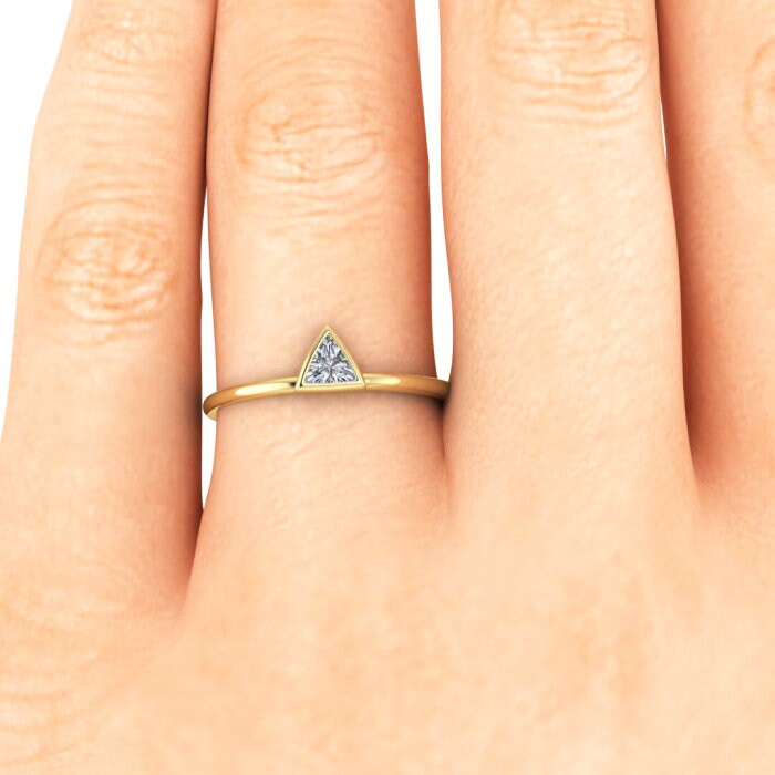 Diamond Ring, Engagement Diamond Ring, Triangle Diamond Ring, Diamond Rings, Engagement Diamond Ring, Gold Diamond Ring, Simple diamond ring