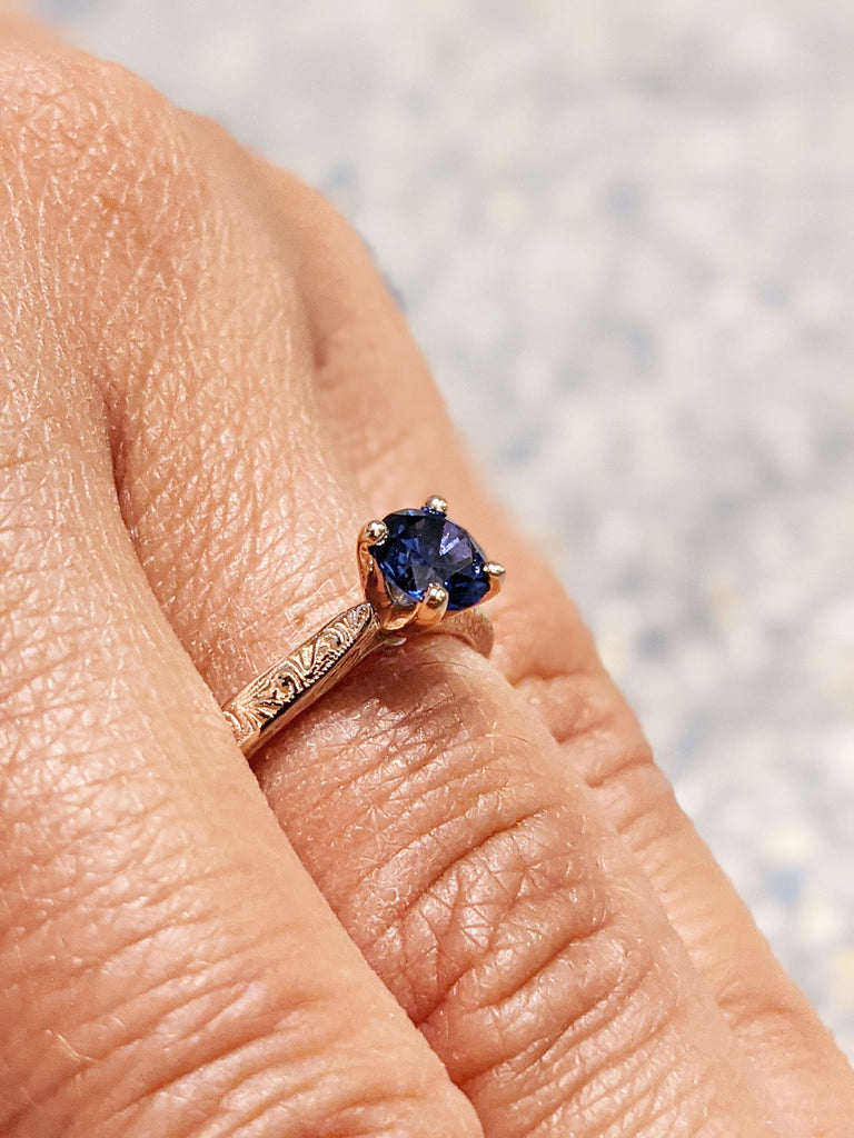 Sapphire ring, engagement ring, unique ring, unique engagement, Sapphire engagement ring, Vintage sapphire engagement, September Birthstone