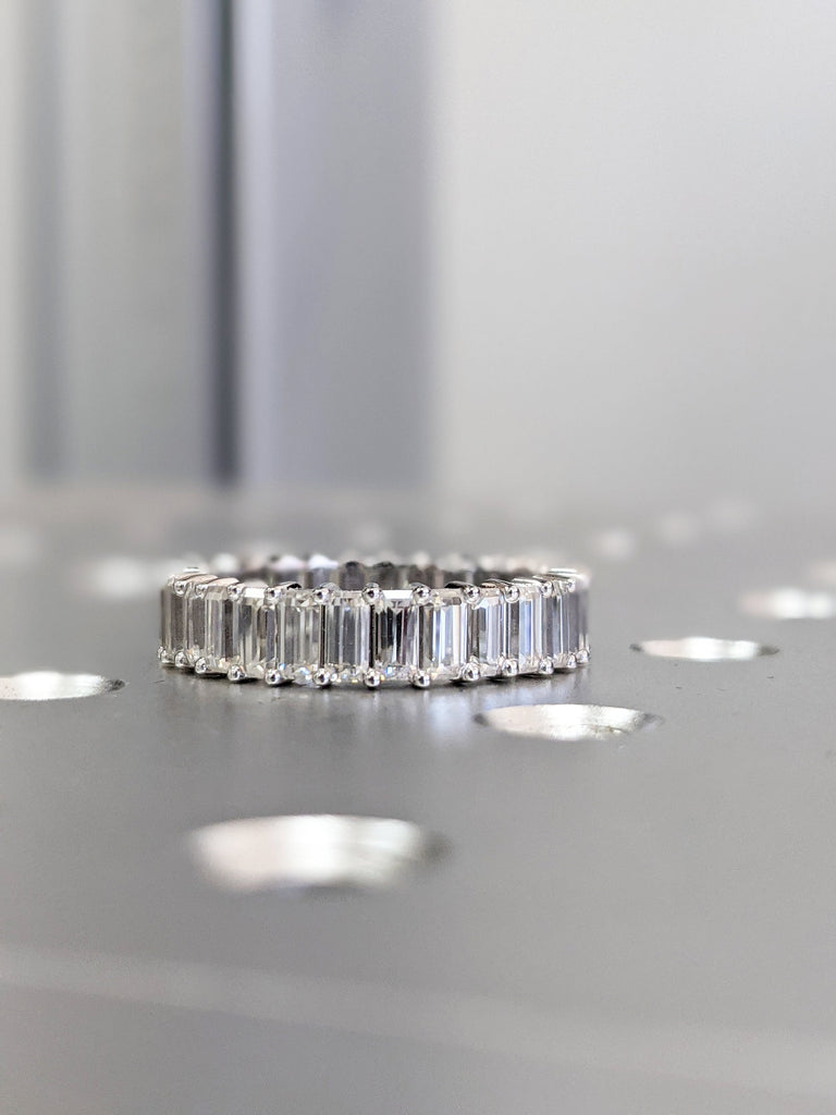 Emerald Cut Eternity Band, Petite Emerald Cut Eternity Band, Emerald Eternity Ring, Emerald Cut Wedding Band, Eternity Engagement Ring