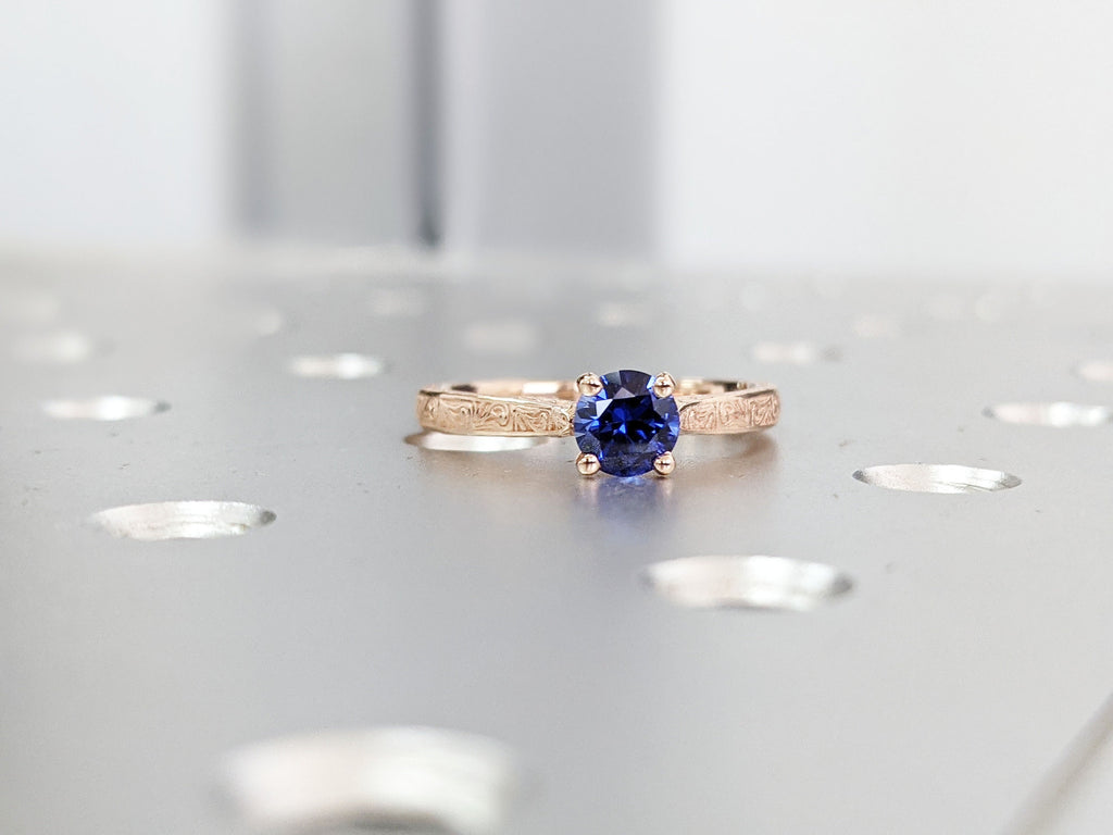 Sapphire ring, engagement ring, unique ring, unique engagement, Sapphire engagement ring, Vintage sapphire engagement, September Birthstone