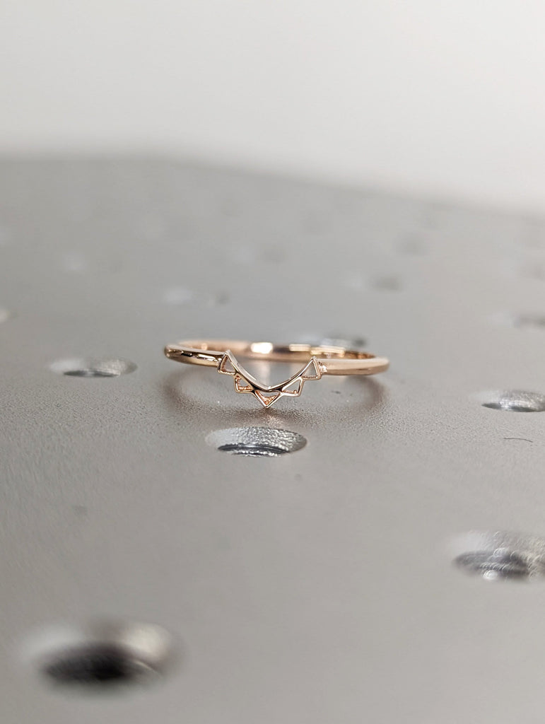 Lace Wedding Ring 14k Gold, Lace Wedding Band, 18k Yellow/White/Rose Gold Ring, Matching Lace Ring, Delicate Wedding Band