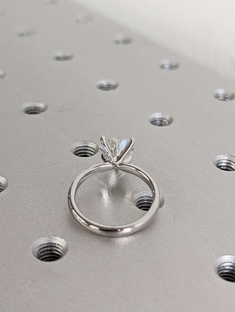 14K Solid Gold Engagement Ring /2CT Heart Moissanite Diamond Wedding Ring/Moissanite Engagement Ring/Stack Ring/Promise ring/Rose gold