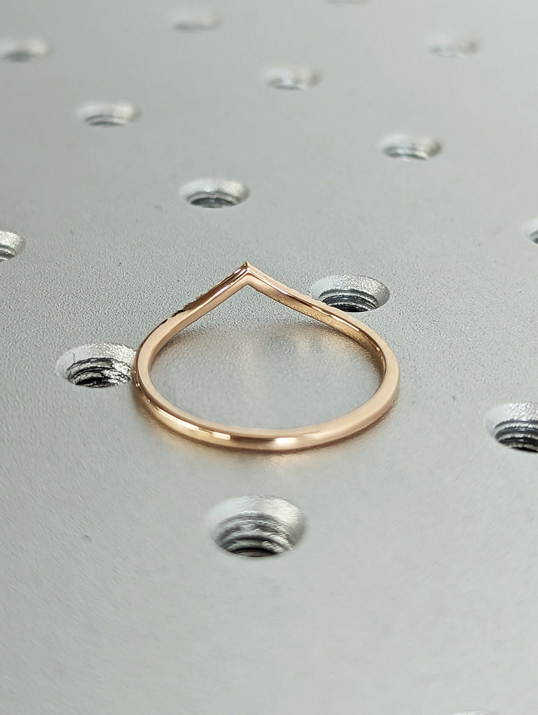 Alternative Diamond Engagement Ring Salt And Pepper Diamond, Kite Diamond Ring, Unique Salt Pepper Diamond Ring, Bridal Set, 18K Rose Gold