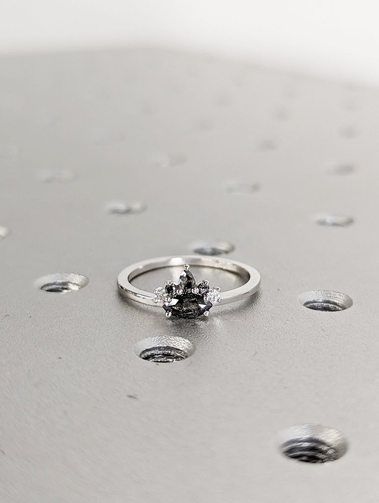 Marquise Diamond Engagement Ring, Marquise Diamond Wedding Band, Marquise Diamond Ring, Minimalist Diamond Wedding Ring, Stacking Ring