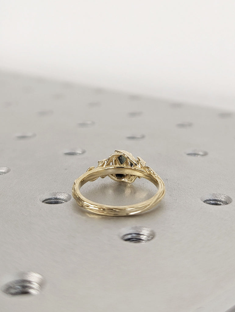 14K Yellow Gold Nature Inspired Twig Promise Ring