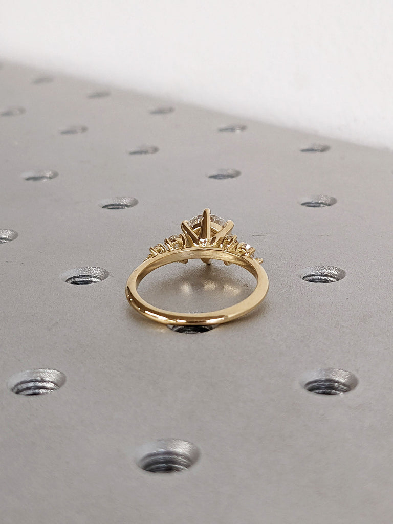 18K Yellow Gold Engagement Ring