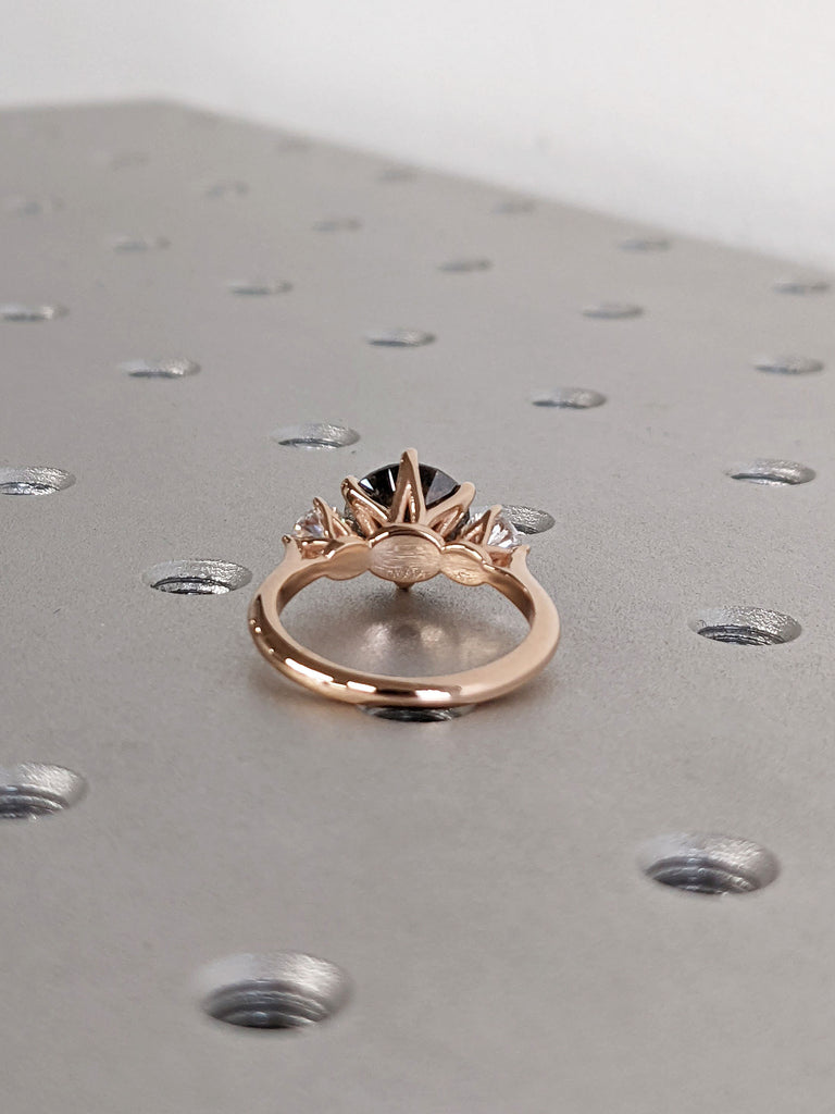 14k Rose Gold Diamond Wedding Band