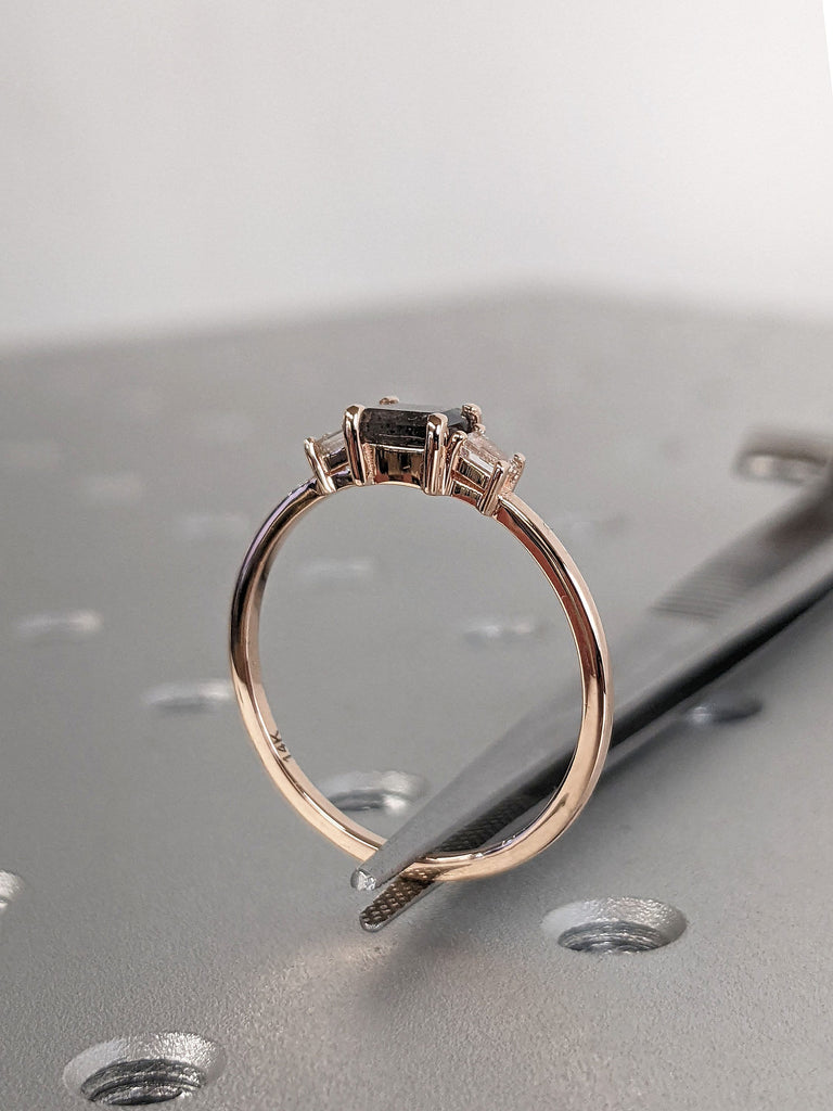 14K 18K Rose Gold Diamond Wedding Anniversary Ring for her
