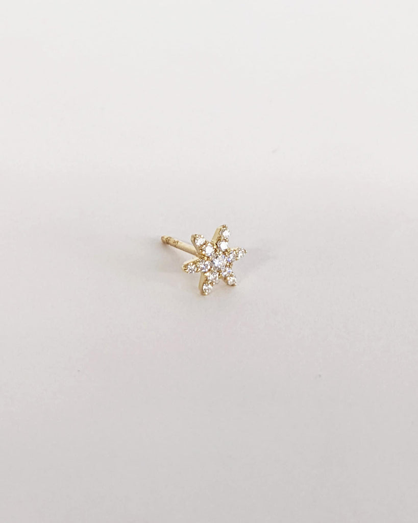 14Kt Gold Diamond Earrings, Cluster Diamond Earrings, Natural Diamond Earrings, Diamond Stud Earrings, 2 Earrings Pair