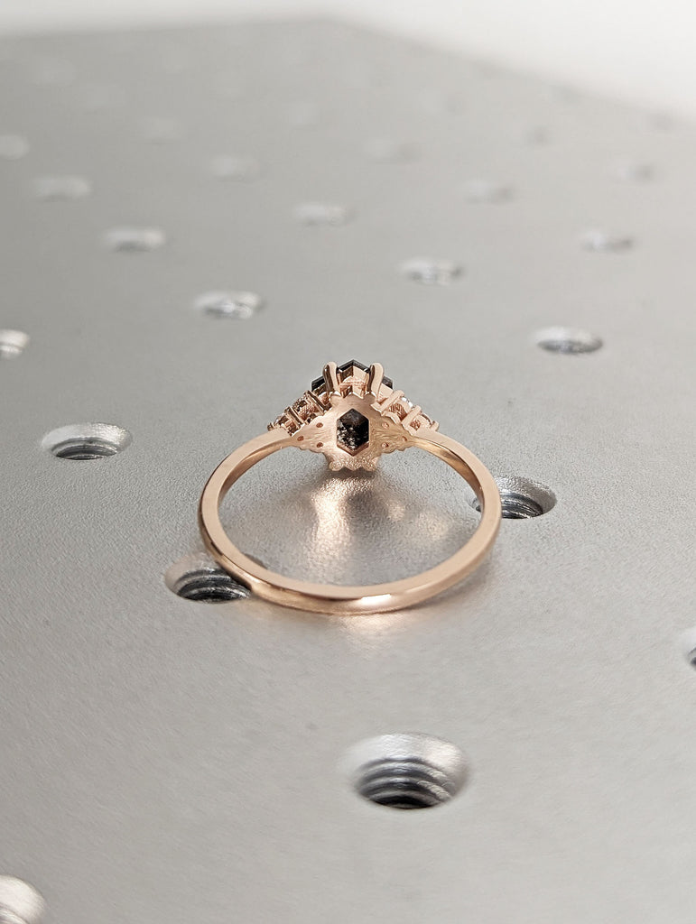 14k 18K Rose Gold Wedding Band for Her